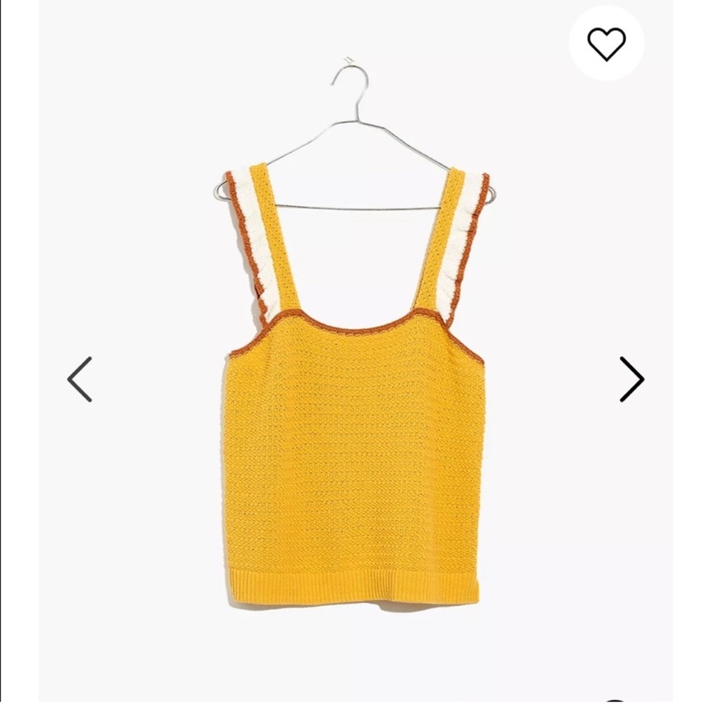 Madewell crocheted top sweater tank